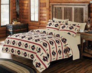 "Native Beige" 7-Piece Comforter Set (King or Queen)