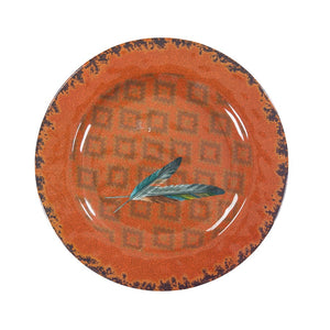 Feather Design Melamine Dinner Plate
