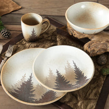 Load image into Gallery viewer, &quot;Clearwater Pines&quot; 16-Piece Dinnerware Set