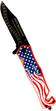 Load image into Gallery viewer, &quot;God Bless America&quot;  Tactical Rescue Spring Assist Folding Knife