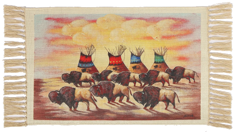 Buffalo & Tepees Western Placemat