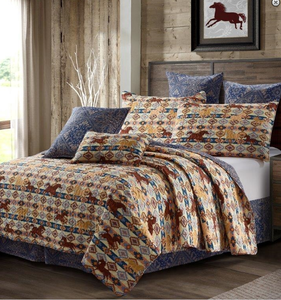 "Wild & Free Beige" 3-Piece Quilt Set - Choose From King or Queen