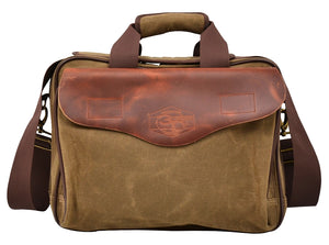 Western Oiled Waxy Canvas Messenger Bag Briefcase