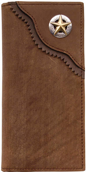 thumbnail image 2 of #1 Royal West Lone Star Men's Bifold Wallet – Western Style, Brown Leather – W070-13 2 of 4