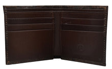 Load image into Gallery viewer, Western Dark Brown Gator Leather Bi-Fold Wallet