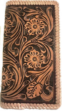 Load image into Gallery viewer, Tan Tooled Leather Rodeo Wallet