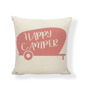 "Happy Camper 2" Accent Pillow 18" x 18"