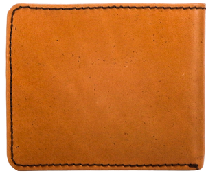 "Top Notch" Hand-Tooled Leather Bi-Fold Wallet with Ivory Leather Inlay Bullhide Overlay and Hooey Logo Rivet