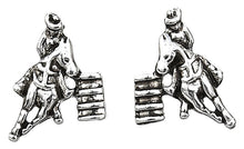 Load image into Gallery viewer, Barrel Racer Earrings with Cowboy Hat Gift Box