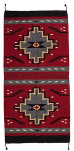 20" x 40" Southwest Pattern Wool Rug