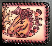 Load image into Gallery viewer, Western Horse &amp; Acorn Bi-Fold Wallet - Made in the USA!