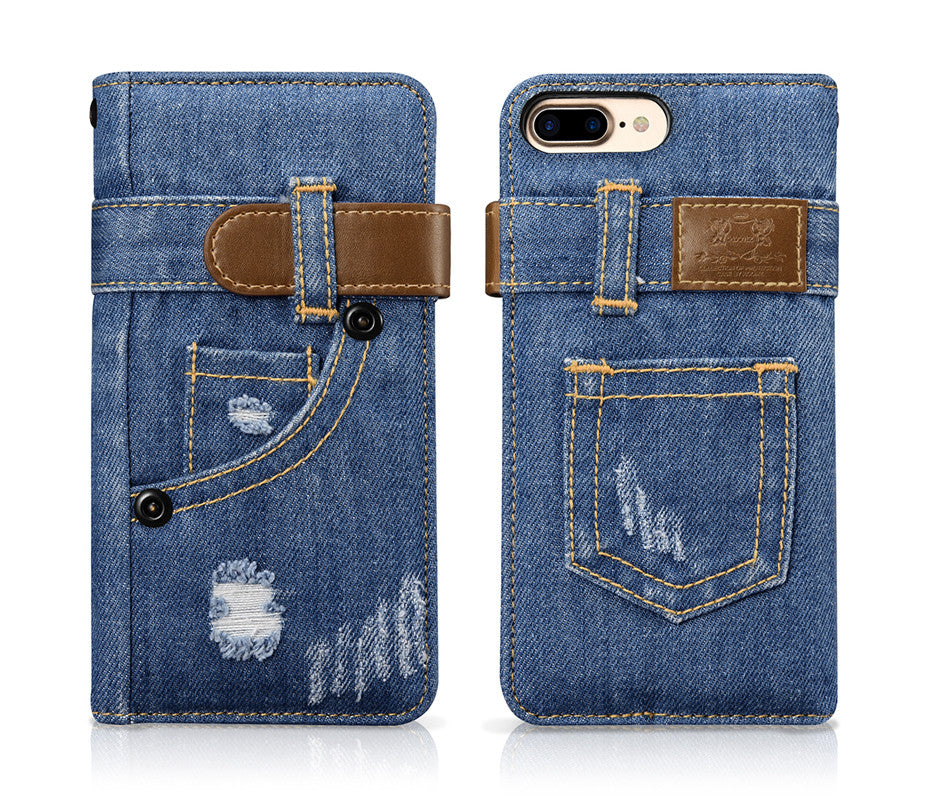 Denim Cell Phone Flip Case Wallet for iPhone 7/8 and 7/8 Plus (Choose Wild West Living Denim Cell Phone Flip Case Wallet for iPhone 7/8 and 7/8 Plus (Choose Wild West Living