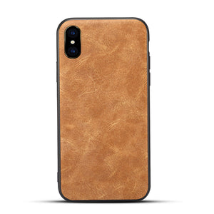 Vintage Look Leather iPhone Snap On Case