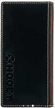 Load image into Gallery viewer, &quot;Tonkawa&quot; Ivory Aztec Inlay Rodeo Wallet Black Accent Overlay and Hooey Logo Rivot