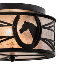 Load image into Gallery viewer, Horseshoe Flush Mount Ceiling Light -14.5&quot; Diameter