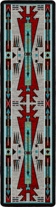 "Horse Thieves - Electric" Southwestern Area Rugs - Choose from 6 Sizes!