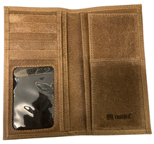 Load image into Gallery viewer, Twisted-X Brown Distressed Rodeo Wallet with Turquoise Embroidered Logo