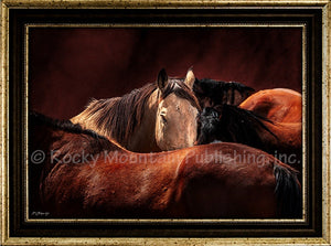 "In the Middle" Framed & Matted Western Print