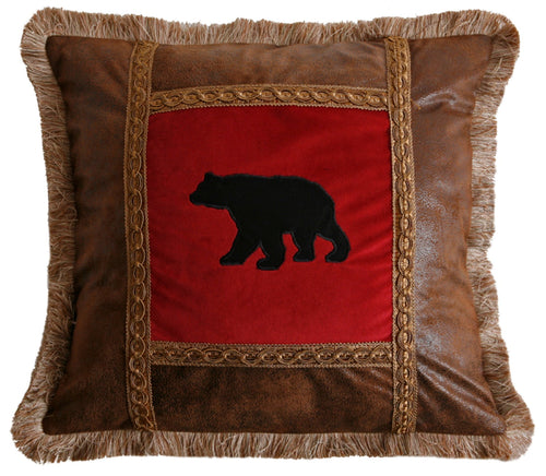 Adirondack Bear Pillow - 18