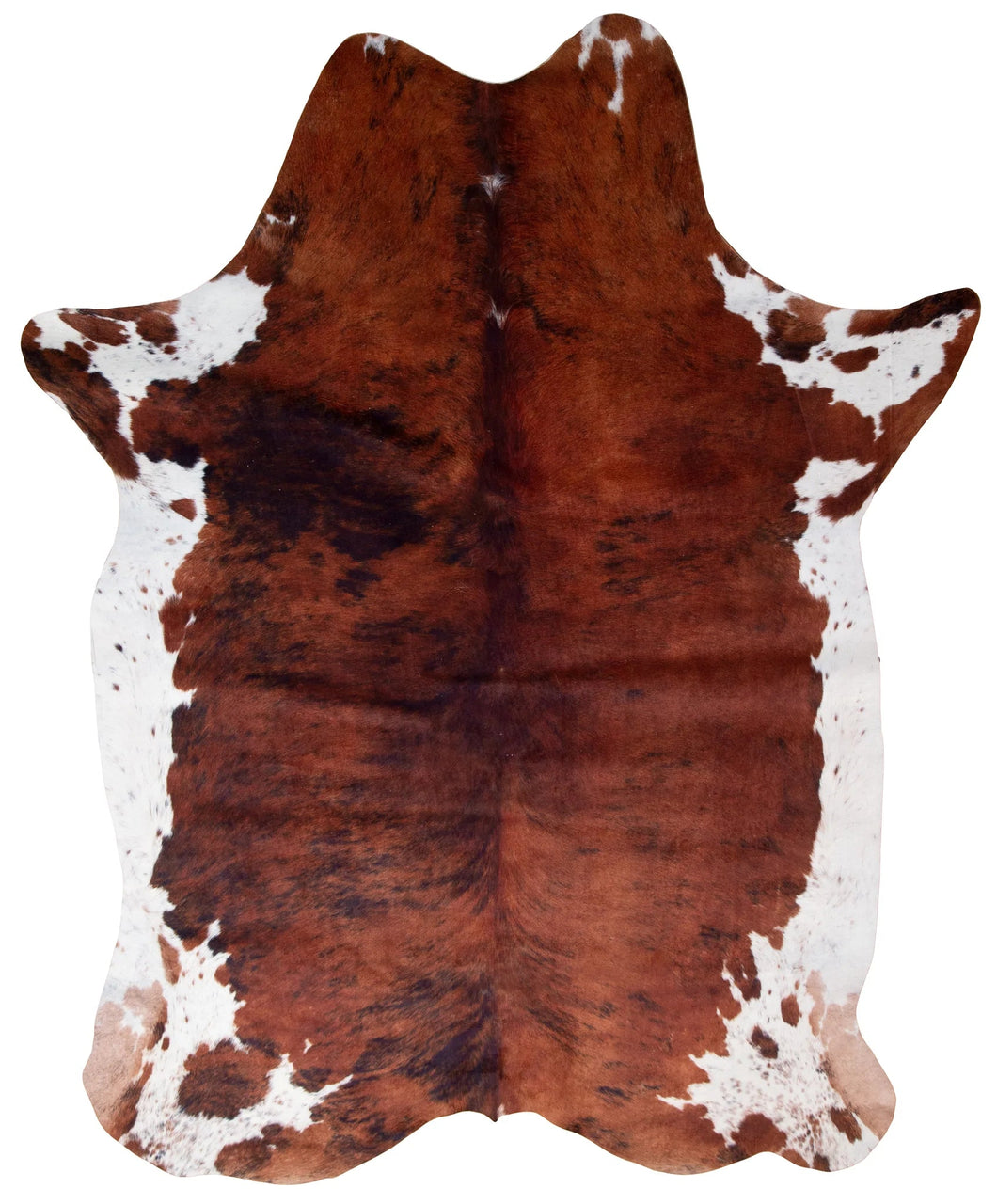 Faux Cowhide Print Rug, White Belly (Choose From 2 Sizes)