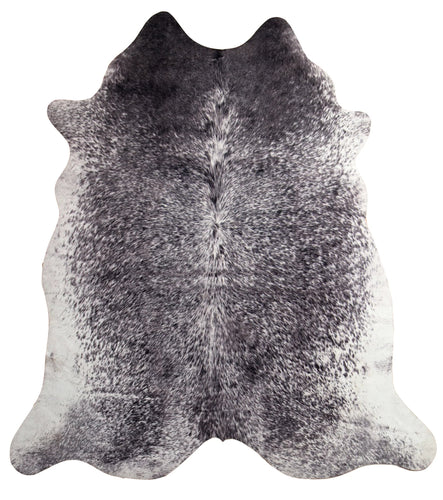 Faux White Brindle Cowhide Print Rug (Choose From 2 Sizes)