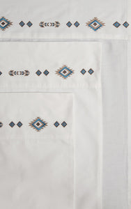 Embroidered Southwest Diamond Sheet Sets - 100% Cotton