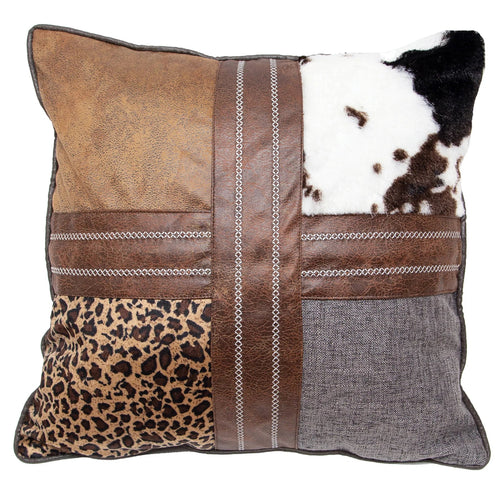 Wrangler Four Square Western Throw Pillow 18