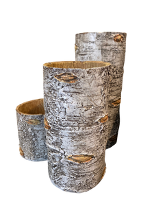 Birch Candle Holders - Set of 3