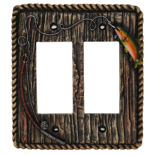 Rainbow Trout Double Rocker Plate Cover