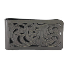 Load image into Gallery viewer, Silver Filigree Square Money Clip