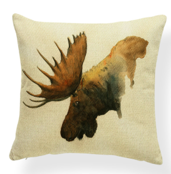 Moose Head Accent Pillow - 17