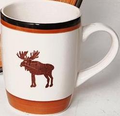 "Moose Cabin" Durastone Mug