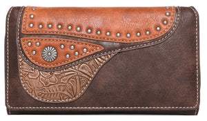 Western Embossed Ladies' Wallet - Choose From 2 Colors
