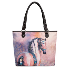 Load image into Gallery viewer, Western Horse Art Canvas Tote - Laura Prindle Collection
