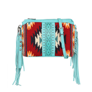 Western Aztec Tapestry Crossbody/Clutch/Wristlet - Choose From 2 Colors!