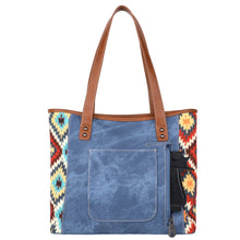 Load image into Gallery viewer, Western Aztec Jean Denim Concealed Carry Tote