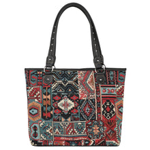 Load image into Gallery viewer, Western Print Canvas Tote Bag