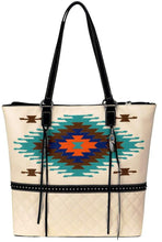 Load image into Gallery viewer, Aztec Embroidered Tote