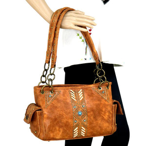 Western Aztec Concealed Carry Satchel - Choose From 2 Colors!