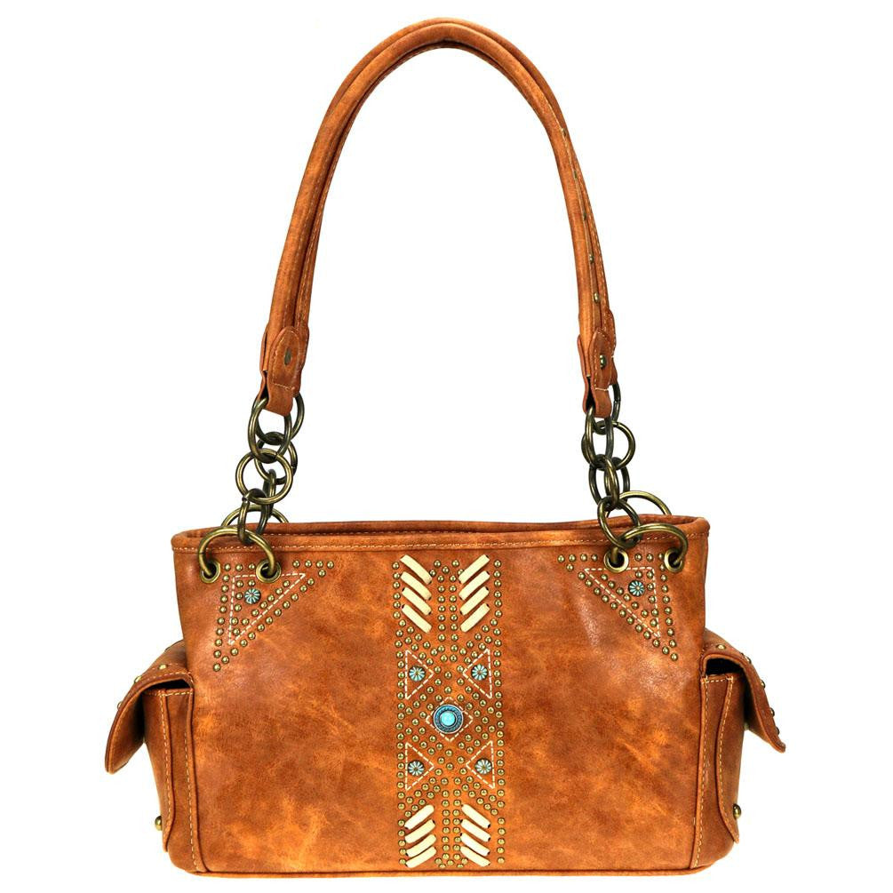 Western Aztec Concealed Carry Satchel - Choose From 2 Colors!
