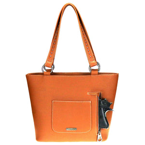 Ladies' Embroidered Arrow & Feather Concealed Carry Tote Bag - Choose From 2 Colors!