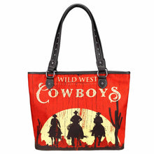 Load image into Gallery viewer, Wild West Cowboys Canvas Tote Bag