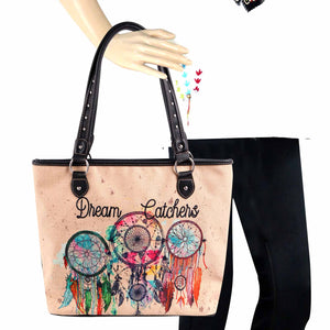 Western Dream Catcher Canvas Tote Bag