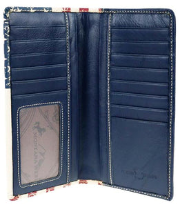 Genuine Leather Patriotic Men's Rodeo Wallet
