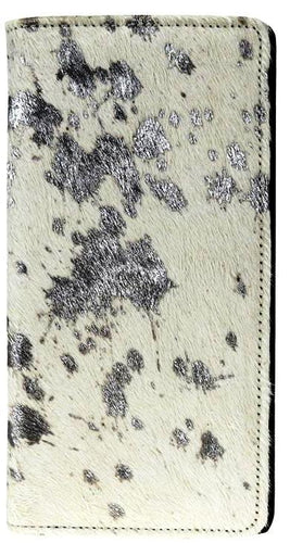 Genuine Metallic Burnout Cowhide Men's Rodeo Wallet