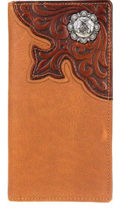 Genuine Leather Crossing Pistols  Men's Rodeo Wallet - Choose From 3 Colors!