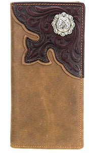 Genuine Leather Crossing Pistols  Men's Rodeo Wallet - Choose From 3 Colors!