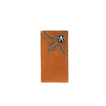 Load image into Gallery viewer, Genuine Leather Lone Star Men&#39;s Rodeo Wallet