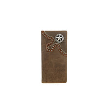 Load image into Gallery viewer, Genuine Leather Lone Star Men&#39;s Rodeo Wallet