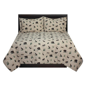 "Mountain Nights" Lodge Comforter Set - Queen or King